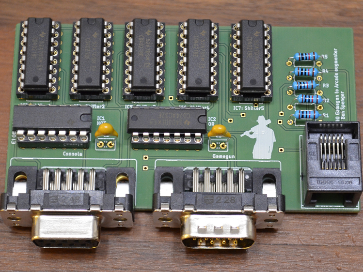 Soldered version of the GameGun to Arcade augmenter otherwise  known as the GameGun2Arcade.